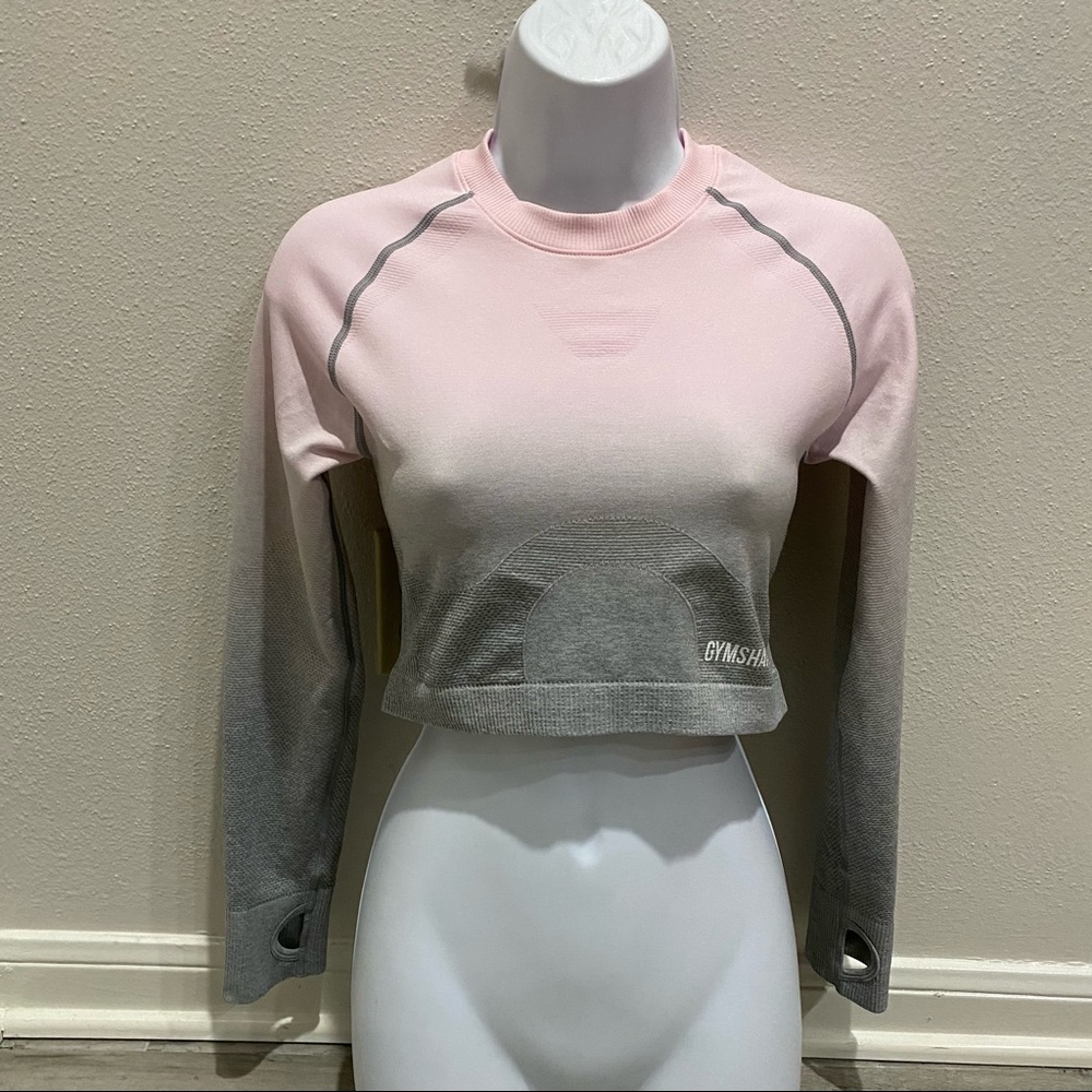Gymshark Ombré Crop Top Long Sleeve